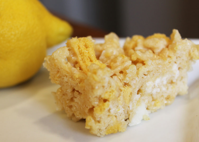 Lemon Cookie Crispy Treats