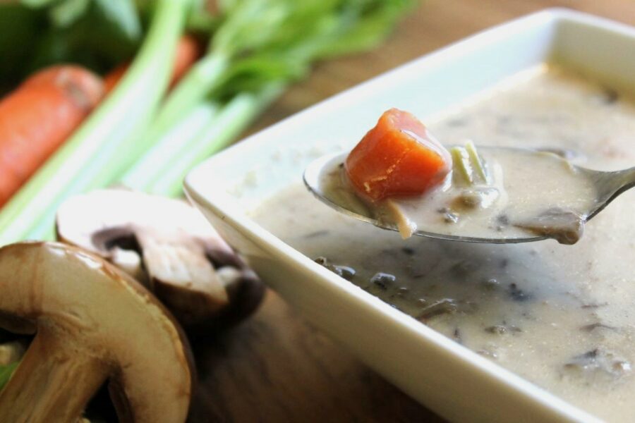 Creamy Turkey Portabella Soup